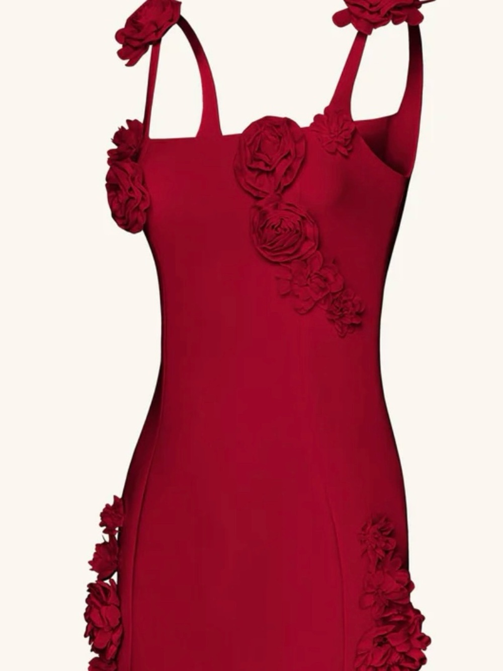 JW PEI Elaina Rosette Applique Mini Dress - Picture 4 of 7